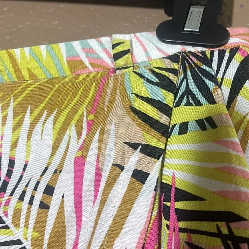 H&M tropical faux wrap skirt size 6
